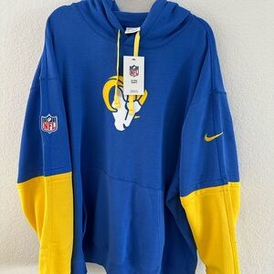 NFL Blue and Yellow Pullover Hoodie with Team Graphics